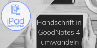 GoodNotes Handschrift umwandeln