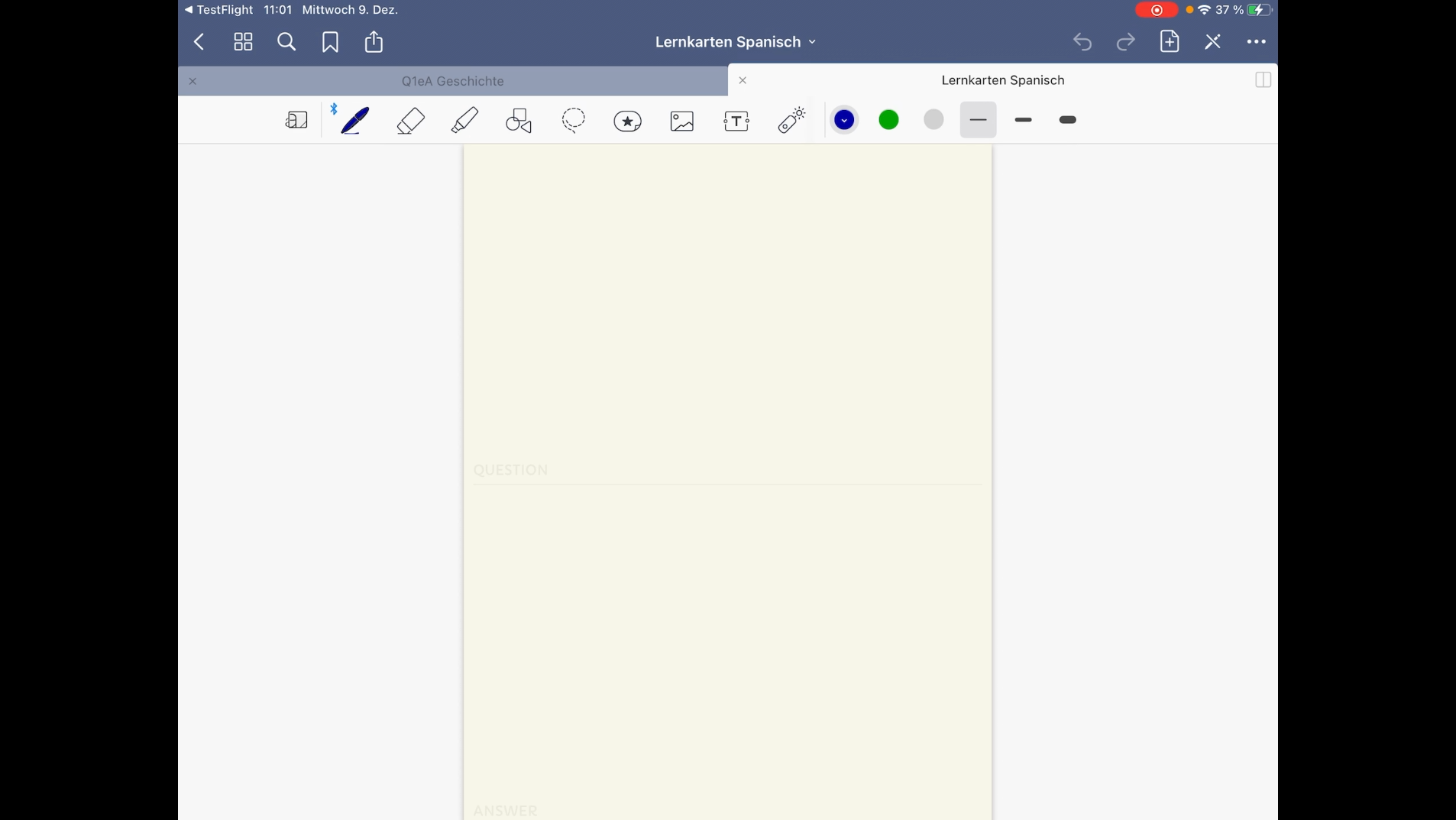 Lernkarten mit GoodNotes 5 - neue Funktion für Üben und Wiederholen