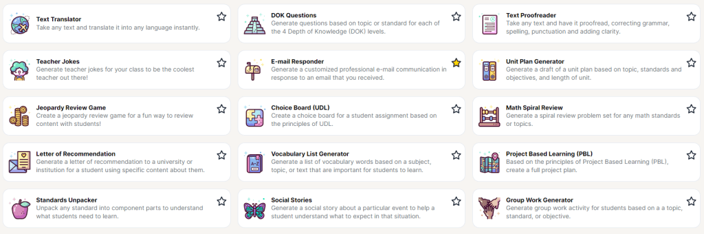 Choice Boards im Unterricht 11