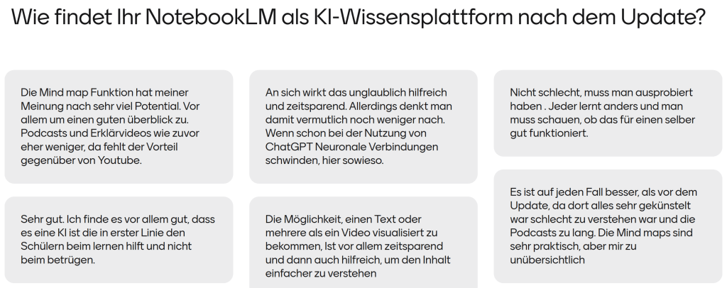 NotebookLM in Schule und Unterricht - KI-Plattform für Wissensstrukturierung wird erwachsen (Update 2025) 5