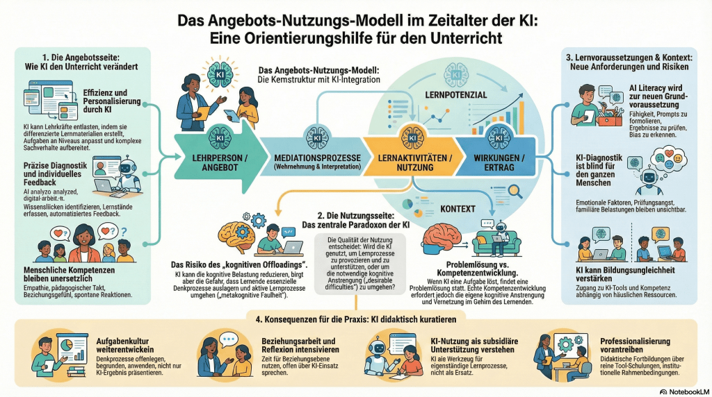 KI und das Angebots-Nutzungs-Modell: Orientierung für guten Unterricht (auch) in Zeiten von KI? 7