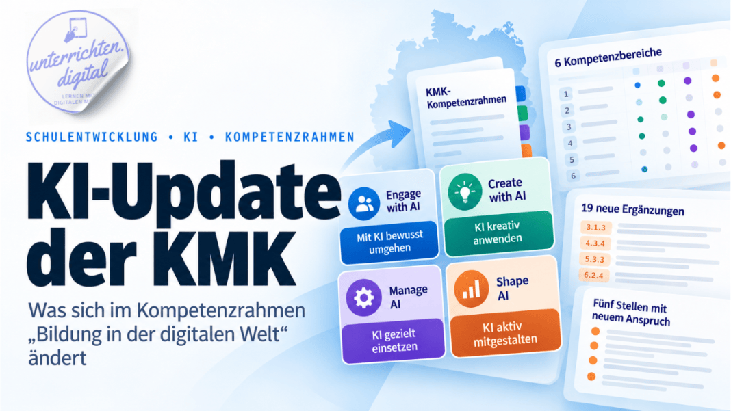 KI Update: KMK Kompetenzrahmen KI Update KMK Kompetenzrahmen Bildung digitale Welt